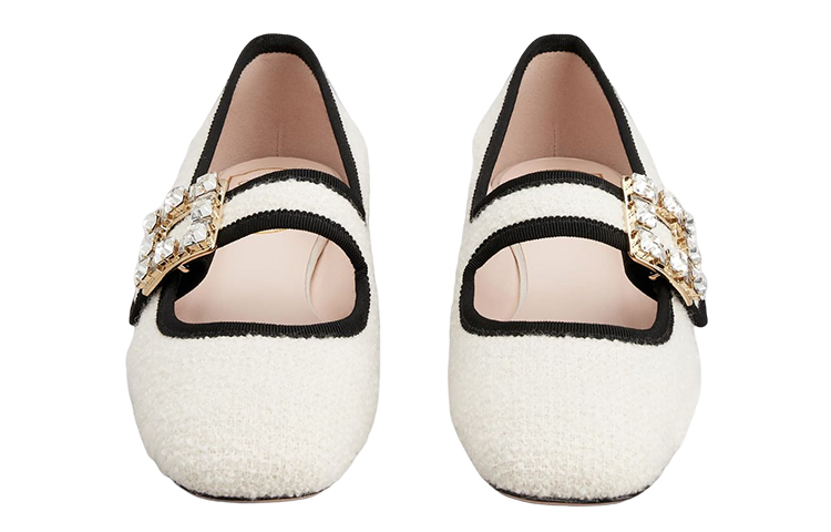 (W) Roger Vivier Très Vivier Babies 'White Crystal Buckle' 圖 3