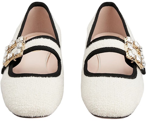 (Women) Roger Vivier Très Vivier Babies 'White Crystal Buckle' RVW44931980OGXC019 Lookbook (Women) Roger Vivier Très Vivier Babies 'White Crystal Buckle' RVW44931980OGXC019