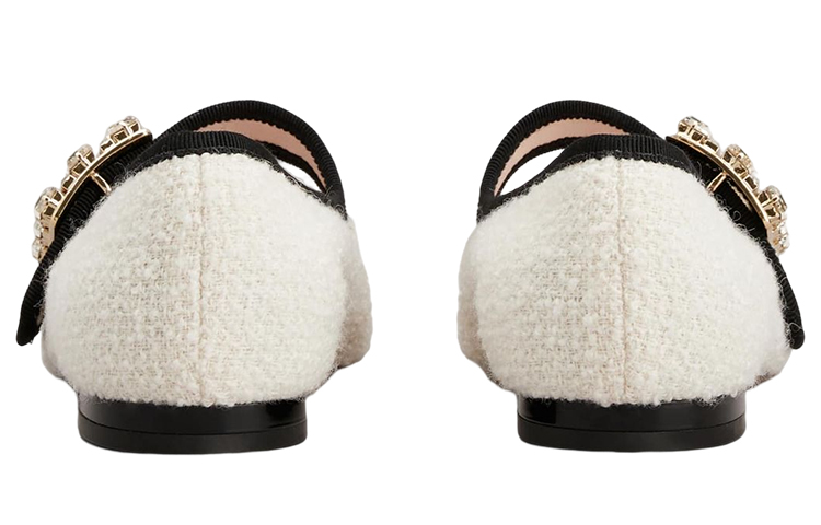 (W) Roger Vivier Très Vivier Babies 'White Crystal Buckle' 圖 4