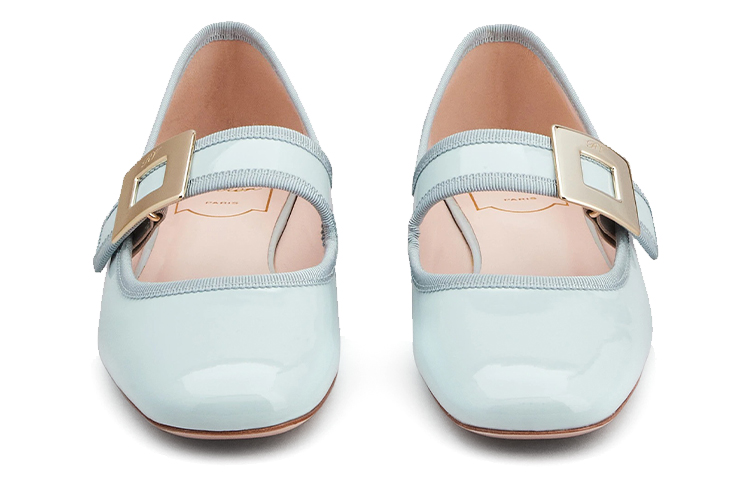 Shop (W) ロジェ ヴィヴィエ トレ ヴィヴィエ バレエ フラット 'ペールブルー バックル' RVW44931990D1PT021