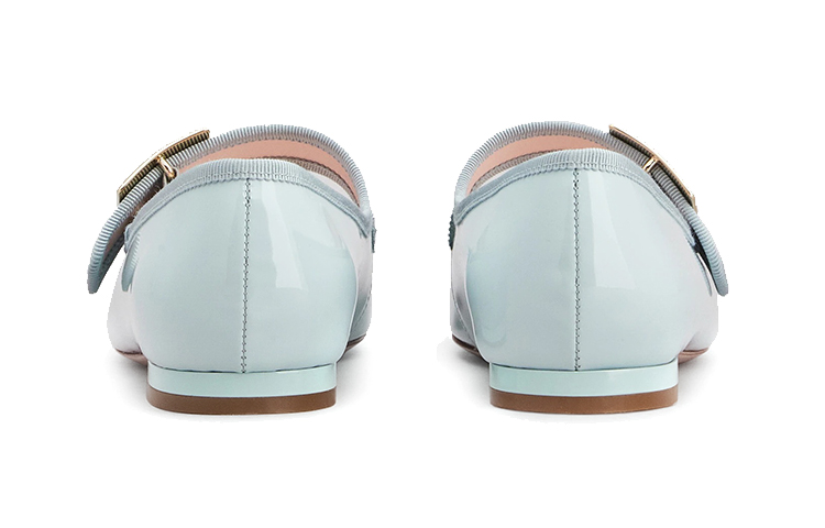 Purchase (W) ロジェ ヴィヴィエ トレ ヴィヴィエ バレエ フラット 'ペールブルー バックル' RVW44931990D1PT021