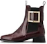 Buy (W) Botas Chelsea de Cuero Roger Vivier Très Vivier 'Hebilla Metálica Roja' RVW635313001UJR805