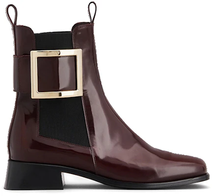 (W) Botas Chelsea de Cuero Roger Vivier Très Vivier 'Hebilla Metálica Roja' RVW635313001UJR805 Order (W) Botas Chelsea de Cuero Roger Vivier Très Vivier 'Hebilla Metálica Roja' RVW635313001UJR805