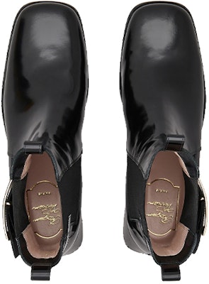 (Women) Roger Vivier Très Vivier Leather Chelsea Boots 'Metal Buckle Black' RVW635313001UJB999 Shop (Women) Roger Vivier Très Vivier Leather Chelsea Boots 'Metal Buckle Black' RVW635313001UJB999