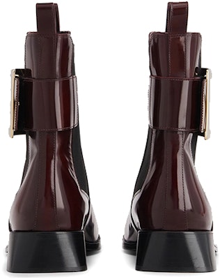 羅傑·維維亞 Très Vivier 金屬扣皮革切爾西靴 女款 紅色 Purchase 羅傑·維維亞 Très Vivier 金屬扣皮革切爾西靴 女款 紅色
