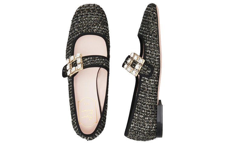 (W) Roger Vivier Tres Vivier Ballet Flats 'Elegant Black Buckle' 圖 5