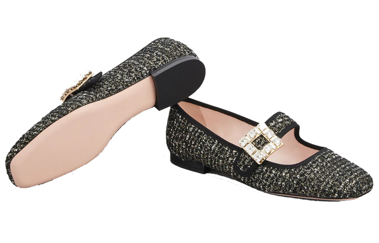 (W) Roger Vivier Tres Vivier Ballet Flats 'Elegant Black Buckle' 圖 7