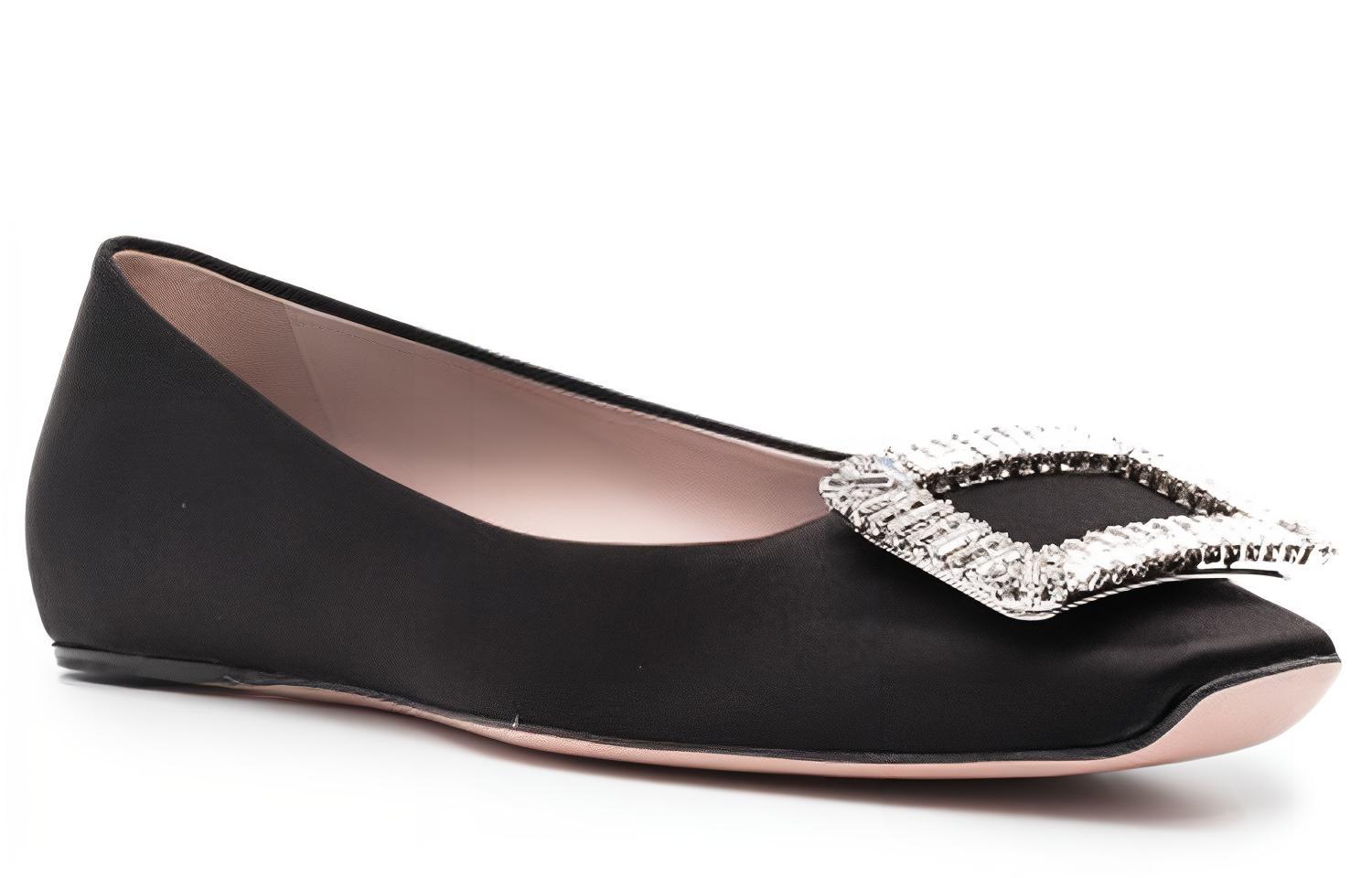 (W) Roger Vivier Trompette 'Black Crystal Ballet Flats' 圖 2