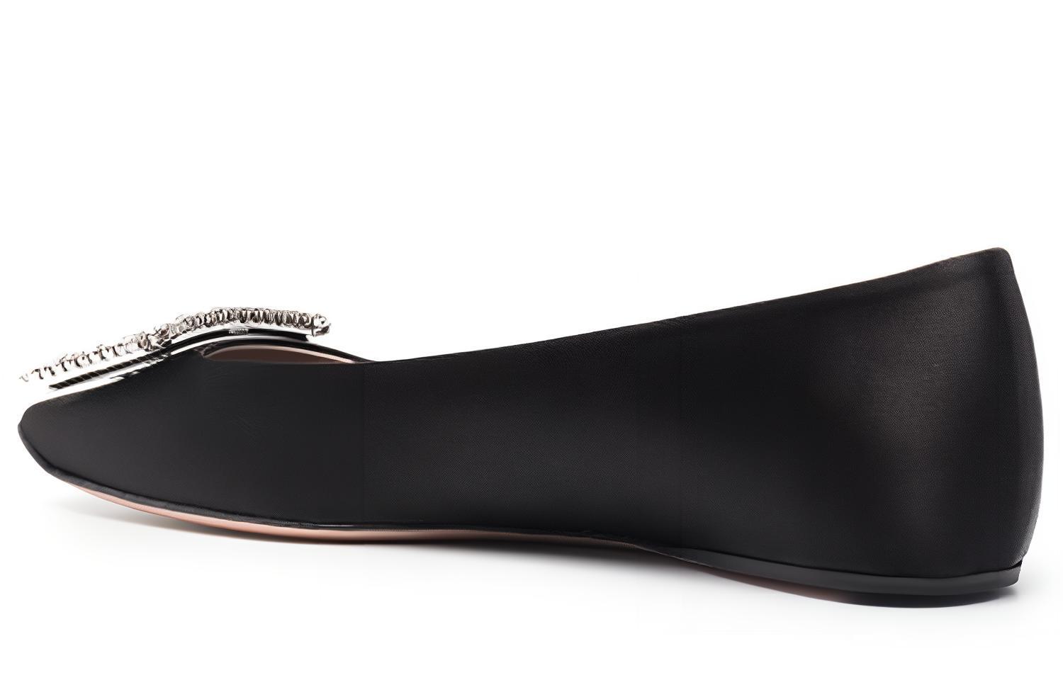 (W) Roger Vivier Trompette 'Black Crystal Ballet Flats' 圖 3