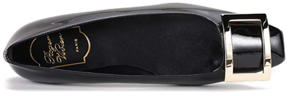 (W) Roger Vivier Trompette 'Hitam Kulit Mengkilap' RVW40415280D1PB999 Purchase (W) Roger Vivier Trompette 'Hitam Kulit Mengkilap' RVW40415280D1PB999