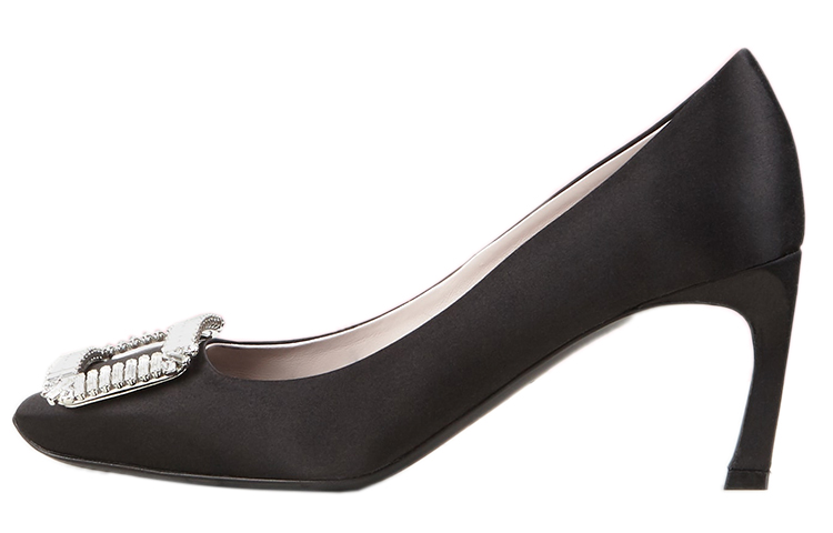 Buy (W) 罗杰·维维耶 Trompette 水晶扣黑色高跟鞋 RVW40029040RS0B999