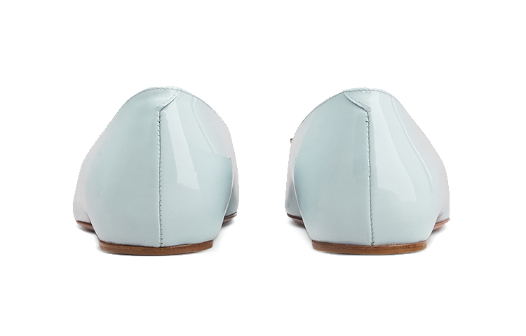 (W) Roger Vivier Trompette 'Light Blue Patent Leather Ballet Flats' 圖 4