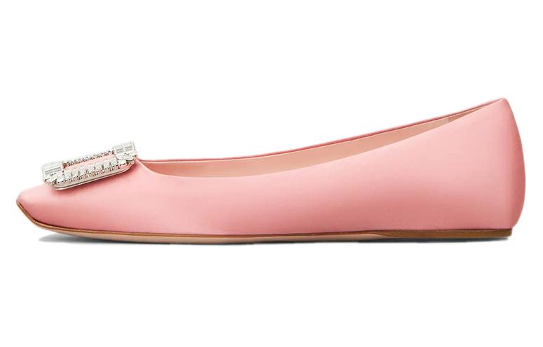 (Women) Roger Vivier Trompette 'Pink Satin Ballet' RVW40429040RS0M202