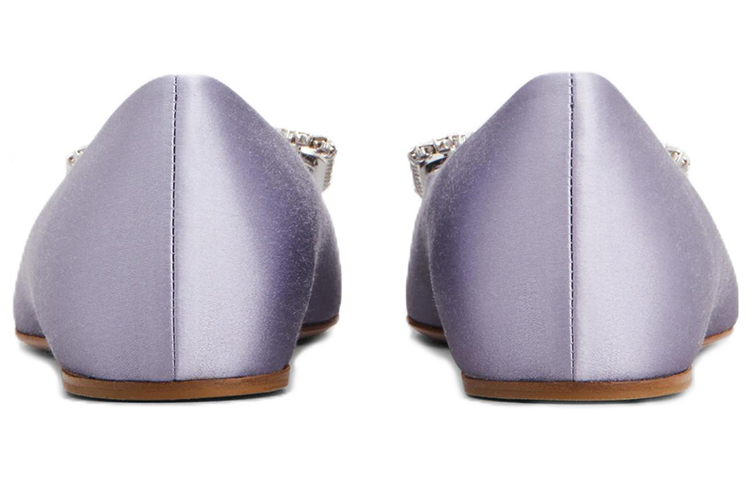 (W) Roger Vivier Trompette 'Purple Satin Ballet Flat' 圖 5