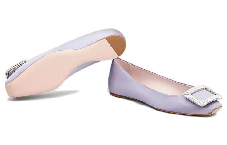 (W) Roger Vivier Trompette 'Purple Satin Ballet Flat' 圖 6