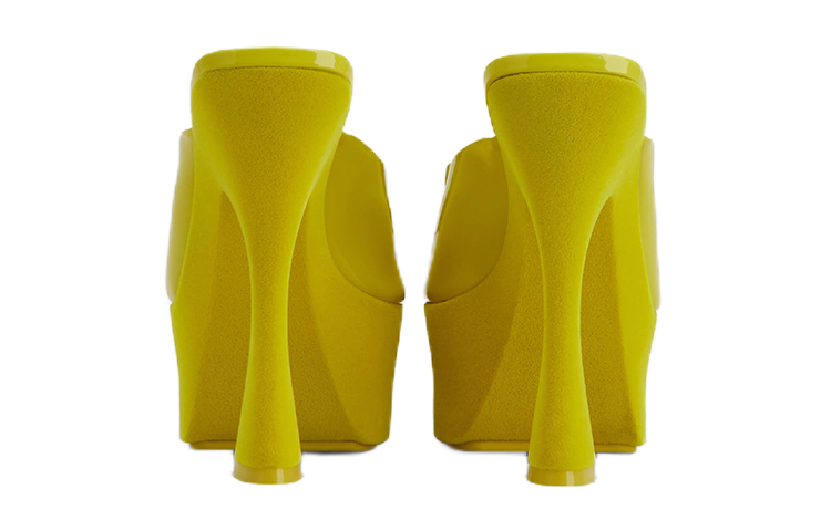 (W) Roger Vivier Trompette 'Yellow Patent Buckle Mules' 圖 3