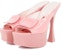 (W) Roger Vivier Trompette Buckle Kulit Kasut Platform 'Pink' RVW66232900D1PM215