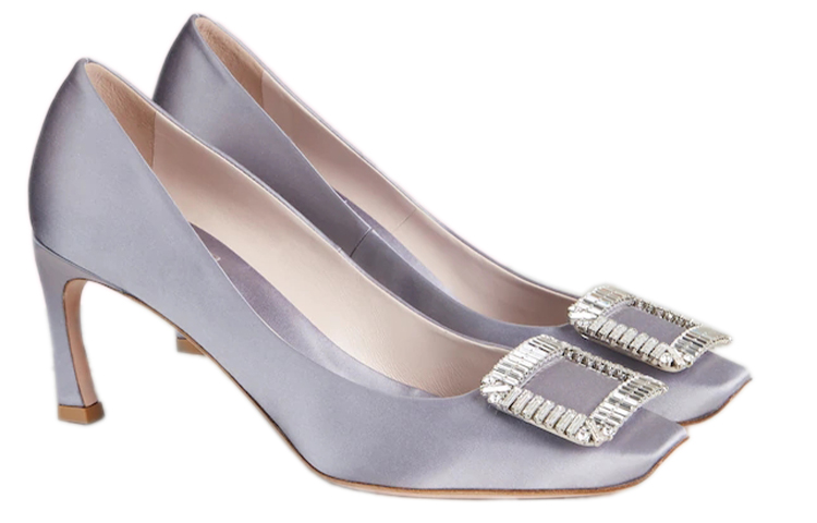 (W) Roger Vivier Trompette Crystal 'Purple Buckle High Heels' 圖 3