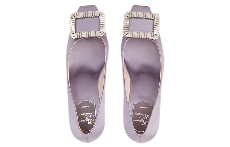 (W) Roger Vivier Trompette Crystal 'Purple Buckle High Heels' 圖 4