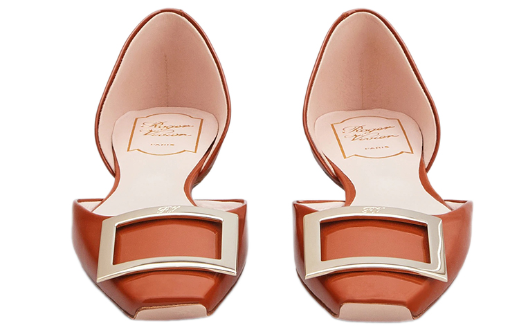 (W) Roger Vivier Trompette Dorsay 'Elegant Orange Ballet Flats' 圖 3