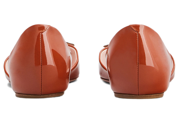 (W) Roger Vivier Trompette Dorsay 'Elegant Orange Ballet Flats' 圖 4
