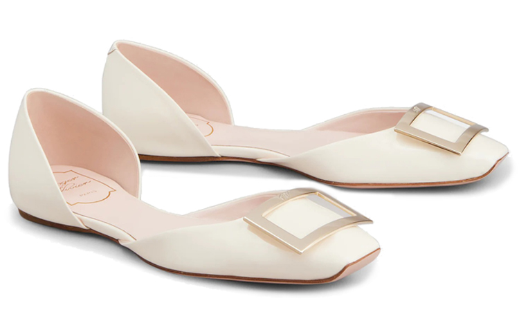 Order (W) Roger Vivier Trompette Dorsay 'Comodidad Simple Blanco' RVW40426940D1PC019