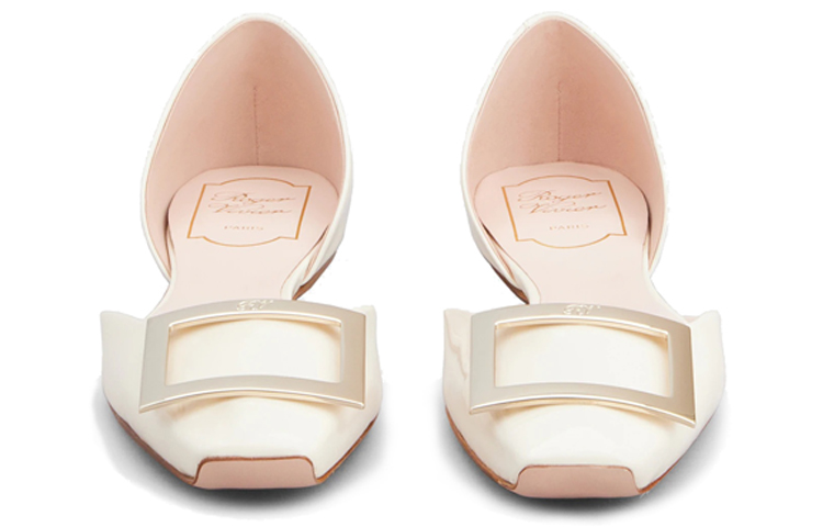 Shop (W) Roger Vivier Trompette Dorsay 'Comodidad Simple Blanco' RVW40426940D1PC019
