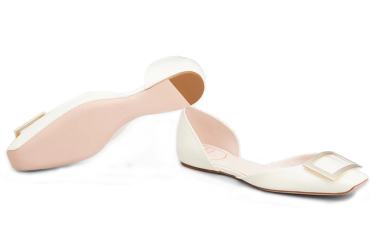 Details for (W) Roger Vivier Trompette Dorsay 'Comodidad Simple Blanco' RVW40426940D1PC019