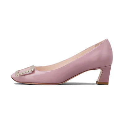 (W) Roger Vivier Trompette High Heels 'Purple Patent Buckle'