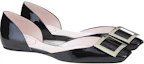 Lookbook Roger Vivier 羅杰維維亞 Trompette 漆皮 平底 女士休閒單鞋 女款 黑色