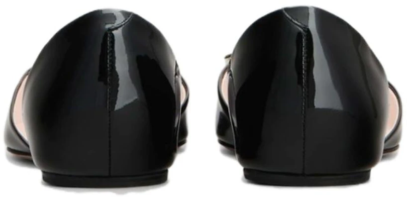 Roger Vivier 羅杰維維亞 Trompette 漆皮 平底 女士休閒單鞋 女款 黑色 Shop Roger Vivier 羅杰維維亞 Trompette 漆皮 平底 女士休閒單鞋 女款 黑色