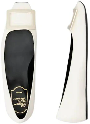 羅杰維維亞 鏡面漆皮 Trompette 芭蕾舞 休閒女單鞋 女款 奶油色 Purchase 羅杰維維亞 鏡面漆皮 Trompette 芭蕾舞 休閒女單鞋 女款 奶油色