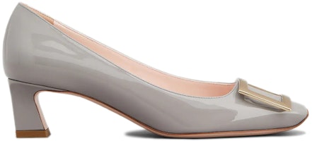 (W) Roger Vivier Tacón Bloque Charol Gris Mujer RVW44815280D1PB206 Order (W) Roger Vivier Tacón Bloque Charol Gris Mujer RVW44815280D1PB206