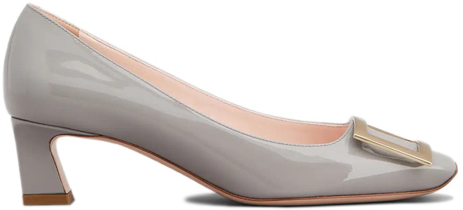 (W) Roger Vivier Trompette 灰色漆皮粗跟鞋 RVW44815280D1PB206 Order (W) Roger Vivier Trompette 灰色漆皮粗跟鞋 RVW44815280D1PB206