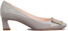 Order (Women) Roger Vivier Trompette Patent Leather Block Heel 'Grey' RVW44815280D1PB206