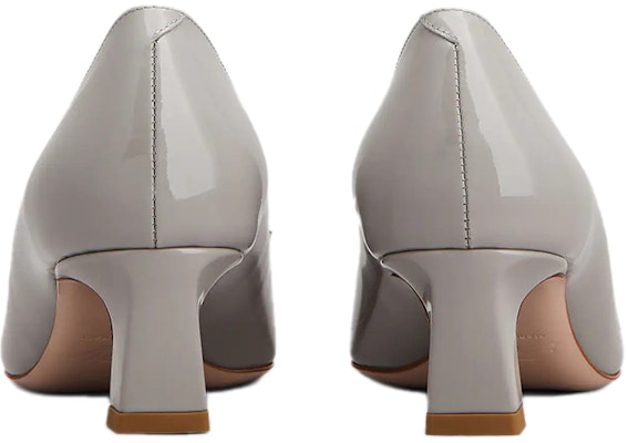 (W) Roger Vivier Trompette Hak Blok Kulit Patent 'Abu-Abu' RVW44815280D1PB206 Shop (W) Roger Vivier Trompette Hak Blok Kulit Patent 'Abu-Abu' RVW44815280D1PB206
