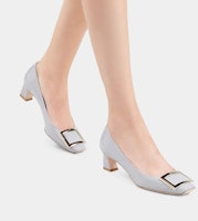 (W) Roger Vivier Tacón Bloque Charol Gris Mujer RVW44815280D1PB206 Purchase (W) Roger Vivier Tacón Bloque Charol Gris Mujer RVW44815280D1PB206