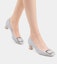 Purchase (Women) Roger Vivier Trompette Patent Leather Block Heel 'Grey' RVW44815280D1PB206