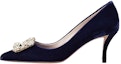 Buy (Women) Roger Vivier Velvet 'Blue Crystal Buckle Stiletto' RVW41417620CFEU800