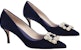 (Women) Roger Vivier Velvet 'Blue Crystal Buckle Stiletto' RVW41417620CFEU800