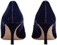 Shop (Women) Roger Vivier Velvet 'Blue Crystal Buckle Stiletto' RVW41417620CFEU800