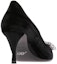 Purchase (W) Roger Vivier 'Crystal Buckle Slip-On High Heel' Beludru Hitam RVW41417620JERB999