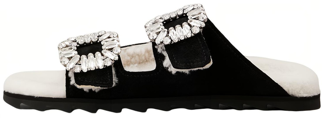 (W) Roger Vivier 黑色天鹅绒水晶扣时尚凉鞋 RVW45834350QOW08CE Buy (W) Roger Vivier 黑色天鹅绒水晶扣时尚凉鞋 RVW45834350QOW08CE