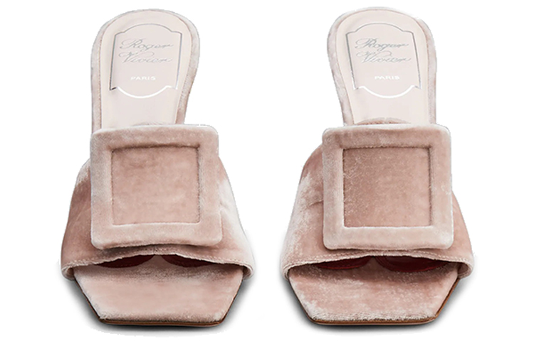 (W) Roger Vivier Velvet Fashion Sandals 'Pink' 圖 3