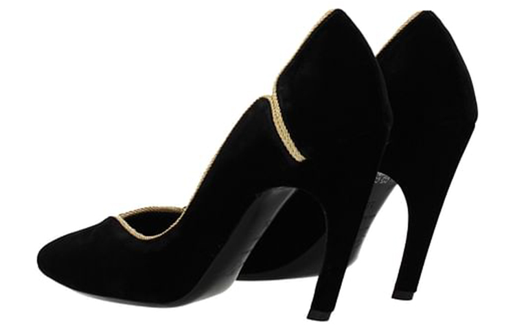 (W) Roger Vivier Velvet High Heels 'Black' 圖 3