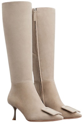(Women) Roger Vivier Velvet Zip High-Top Boots 'Grey' RVW61833890HR0C415 Order (Women) Roger Vivier Velvet Zip High-Top Boots 'Grey' RVW61833890HR0C415