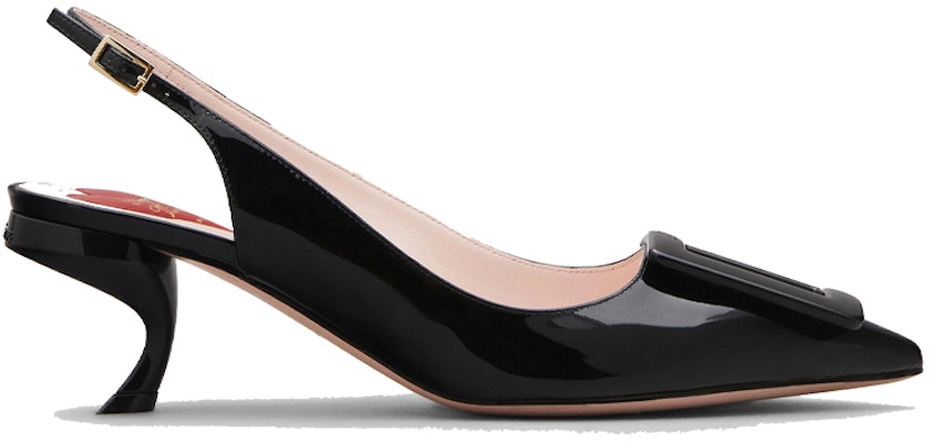 (Women) Roger Vivier Virgule 'Black Patent Leather with Buckle' RVW63831440D1PB999 Order (Women) Roger Vivier Virgule 'Black Patent Leather with Buckle' RVW63831440D1PB999