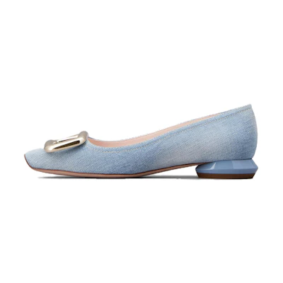(W) Roger Vivier Viv' Choc 'Powder Blue Denim'