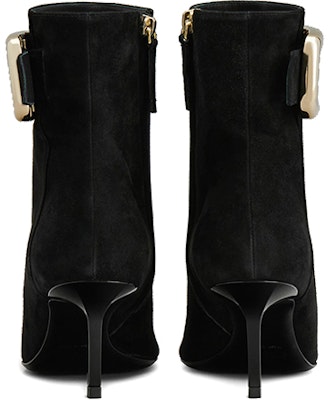 (Women) Roger Vivier Viv' Choc Boots 'Metal Buckle Black Suede' RVW64832200HR0B999 Shop (Women) Roger Vivier Viv' Choc Boots 'Metal Buckle Black Suede' RVW64832200HR0B999