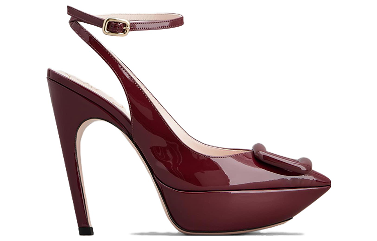(W) Roger Vivier Viv' Choc Patent Leather Pointed Buckle 'Red Stiletto' 圖 2